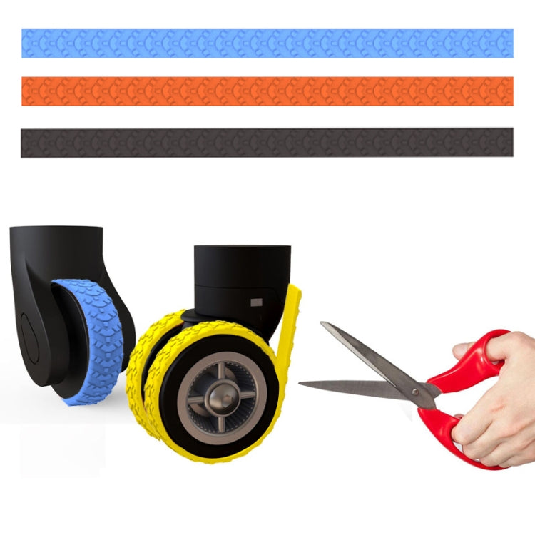 4pcs/ Set Cuttable Trolley Caster Cases Universal Wheel Silent Noise Reducing Silicone Protective Covers(Blue) - Accessories by PMC TechLife | Online Shopping South Africa | PMC TechLife | Buy Now Pay Later Mobicred