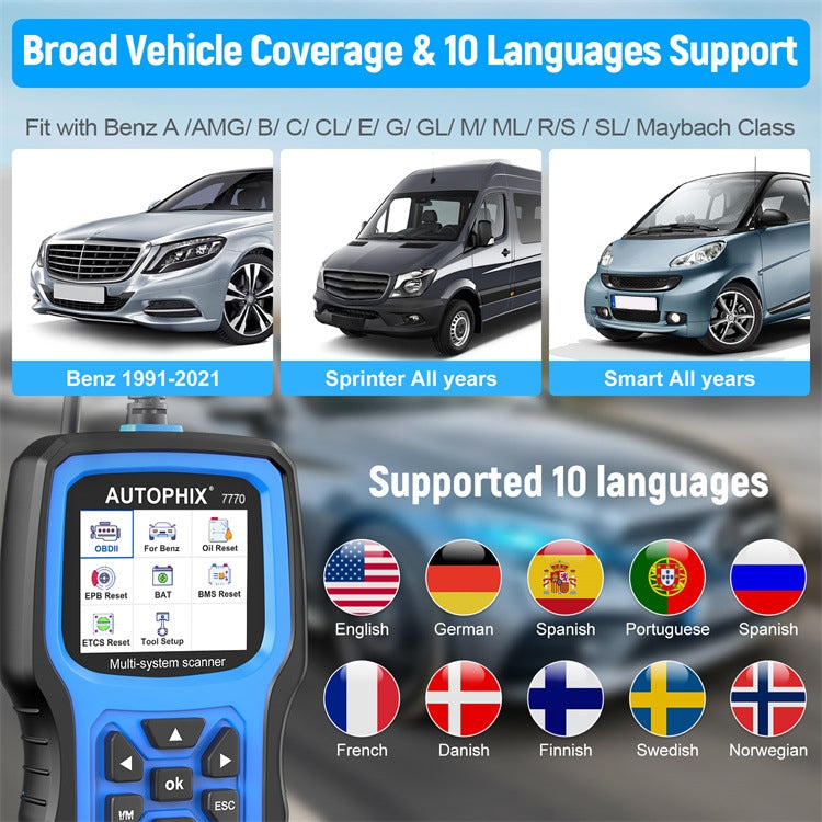 AUTOPHIX 7770 For Mercedes Benz Car Full System OBDII Diagnostic Tool Maintenance Tester - Electronic Test by AUTOPHIX | Online Shopping South Africa | PMC Jewellery | Buy Now Pay Later Mobicred