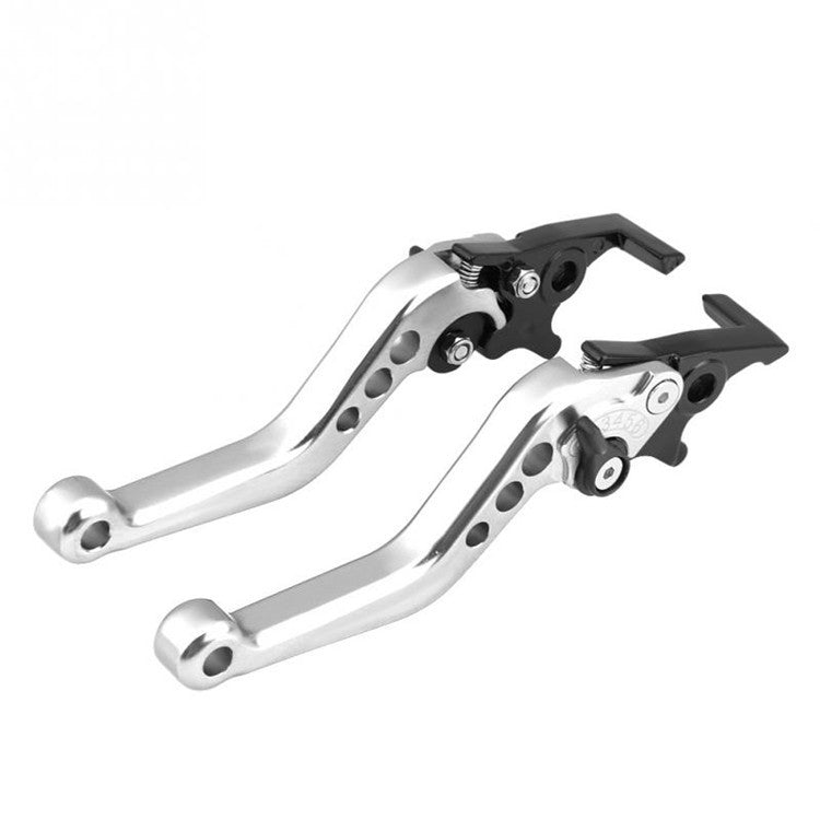 1pair Motorcycle CNC Six Speed Dual Disc Brake Handlebar Cowl Adjustable Electric Bike Brake Lever(Silver) - Motorbike Brakes by PMC TechLife | Online Shopping South Africa | PMC TechLife | Buy Now Pay Later Mobicred