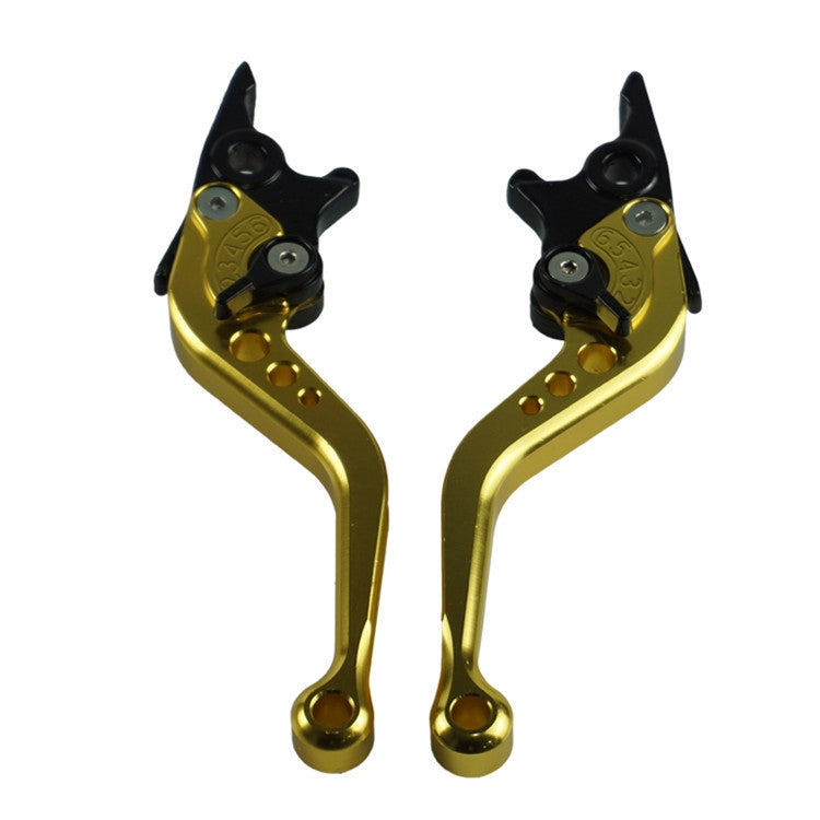1pair Motorcycle CNC Six Speed Dual Disc Brake Handlebar Cowl Adjustable Electric Bike Brake Lever(Gold) - Motorbike Brakes by PMC TechLife | Online Shopping South Africa | PMC TechLife | Buy Now Pay Later Mobicred