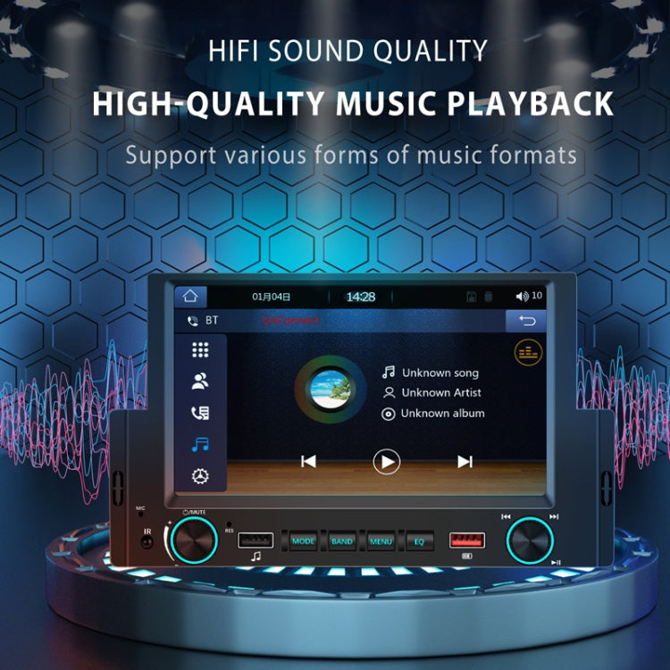 6.2 Inch MP5 Player Single Butt Universal Wired CarPlay Car Monitor, Model: Standard+AHD Camera - Car MP3 & MP4 & MP5 by PMC TechLife | Online Shopping South Africa | PMC TechLife | Buy Now Pay Later Mobicred