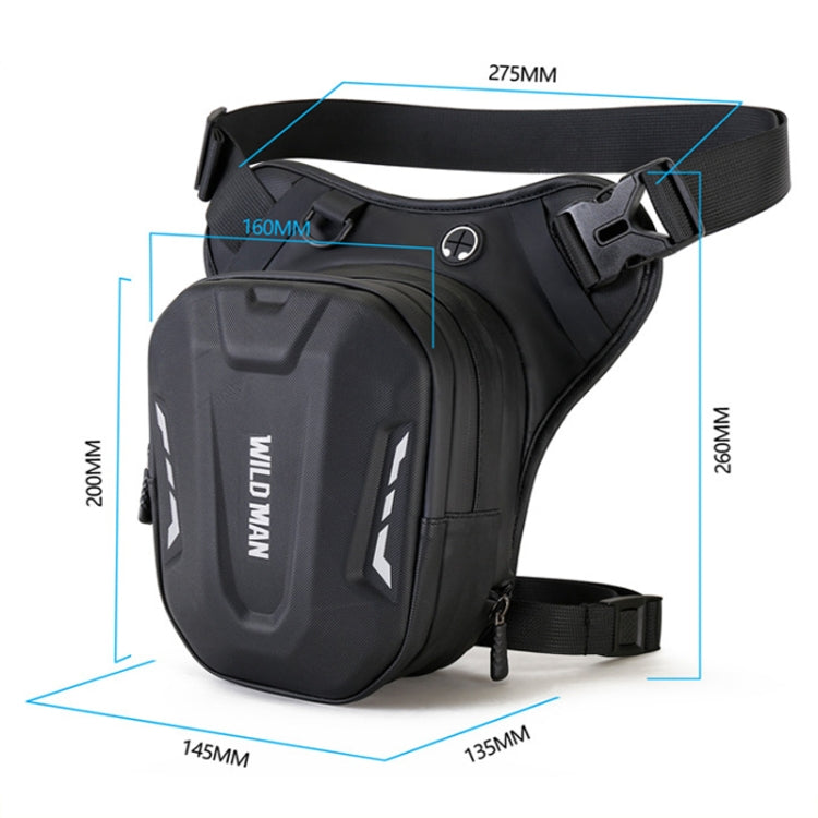 WILD MAN L1 3L Outdoor Motorcycle Riding Hard Shell Waist Bag Sports Cross-body Bag(Black) - free shipping - PMC TechLife - Order now!