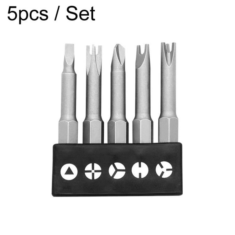 5pcs / Set Profile Bit Chrome Vanadium Steel Bit Set Appliance Repair Electrical Drill Accessories With Magnetic - Drill & Drill Bits by PMC TechLife | Online Shopping South Africa | PMC TechLife | Buy Now Pay Later Mobicred