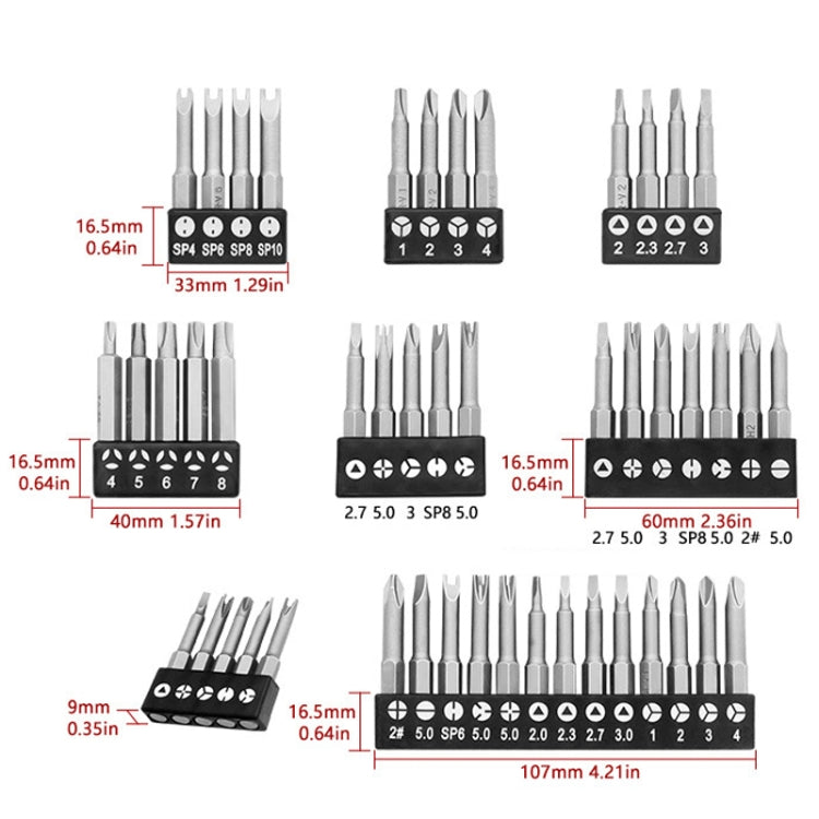 4pcs / Set Y-Shaped Chrome Vanadium Steel Bit Set Appliance Repair Electrical Drill Accessories With Magnetic - Drill & Drill Bits by PMC TechLife | Online Shopping South Africa | PMC TechLife | Buy Now Pay Later Mobicred