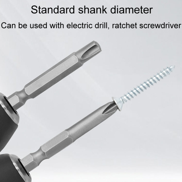 5pcs / Set Triangular Plum Blossom Chrome Vanadium Steel Bit Set Appliance Repair Electrical Drill Accessories With Magnetic - Drill & Drill Bits by PMC TechLife | Online Shopping South Africa | PMC TechLife | Buy Now Pay Later Mobicred