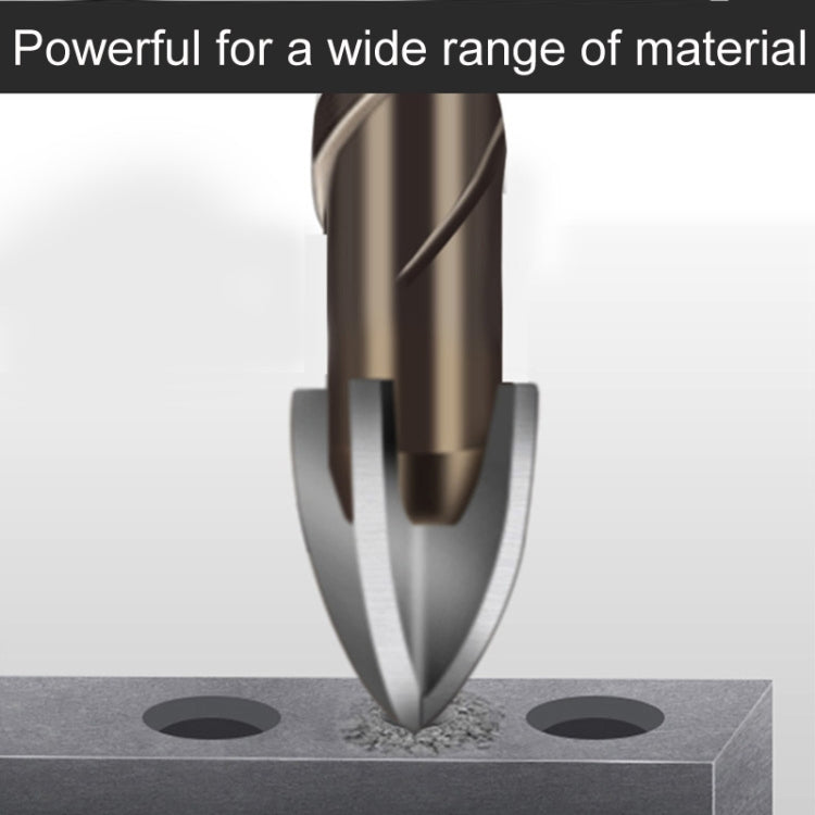 10mm Hexagonal Shank Spiral Flute Cross Alloy Drill Bits Glass Tile Four Edge Drivers - Drill & Drill Bits by PMC TechLife | Online Shopping South Africa | PMC TechLife | Buy Now Pay Later Mobicred