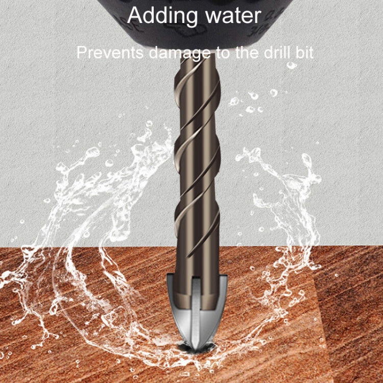 5mm Hexagonal Shank Spiral Flute Cross Alloy Drill Bits Glass Tile Four Edge Drivers - Drill & Drill Bits by PMC TechLife | Online Shopping South Africa | PMC TechLife | Buy Now Pay Later Mobicred