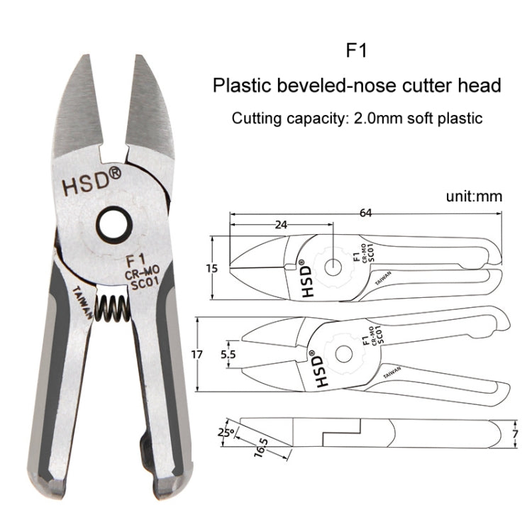 HSD F1 Pneumatic Scissor Blade Cutting Metal Plastic Model Shears Tool - free shipping - PMC TechLife - Order now!
