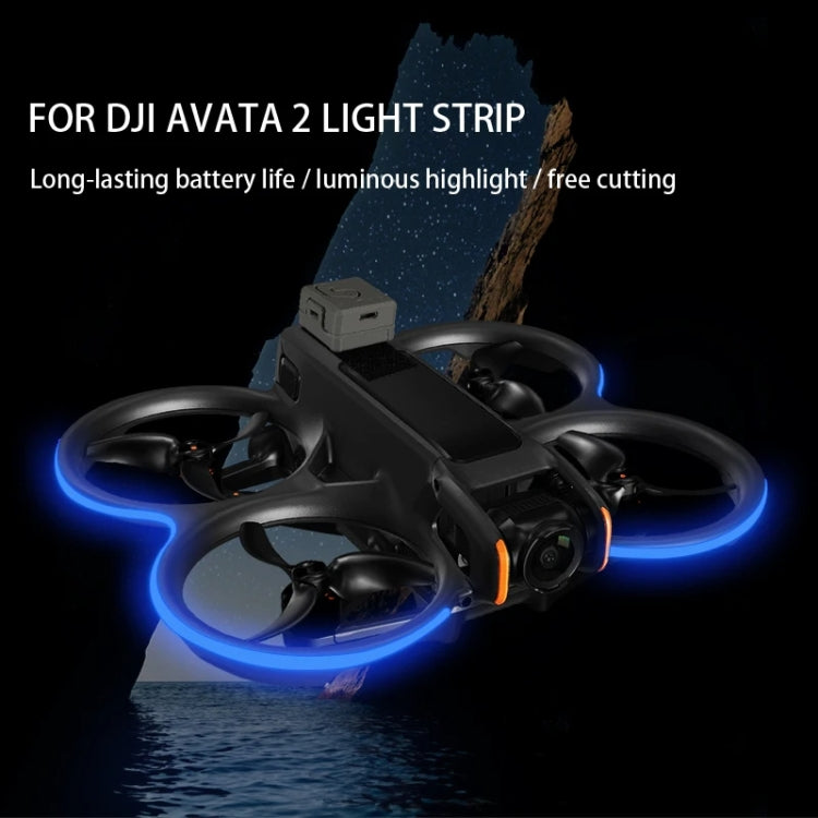 For DJI Avata 2 RCSTQ Colorful Luminous Light Belt High Bright Tube Night Flight Warning Light Strip(Blue) -  by RCSTQ | Online Shopping South Africa | PMC Jewellery | Buy Now Pay Later Mobicred