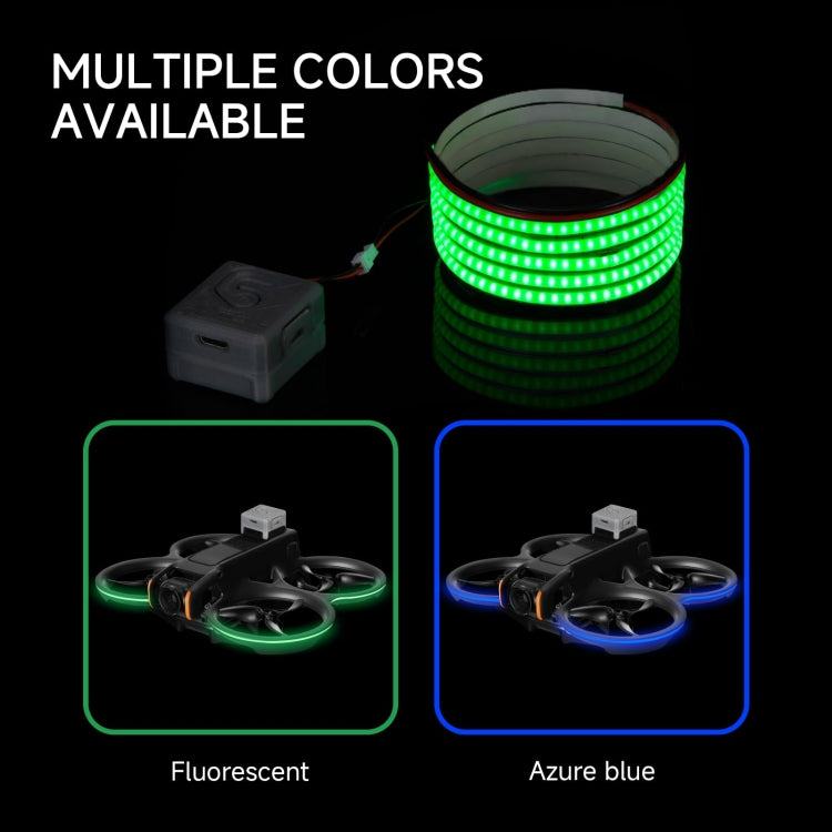 For DJI Avata 2 RCSTQ Colorful Luminous Light Belt High Bright Tube Night Flight Warning Light Strip(Fluorescent) - free shipping - PMC TechLife - Order now!