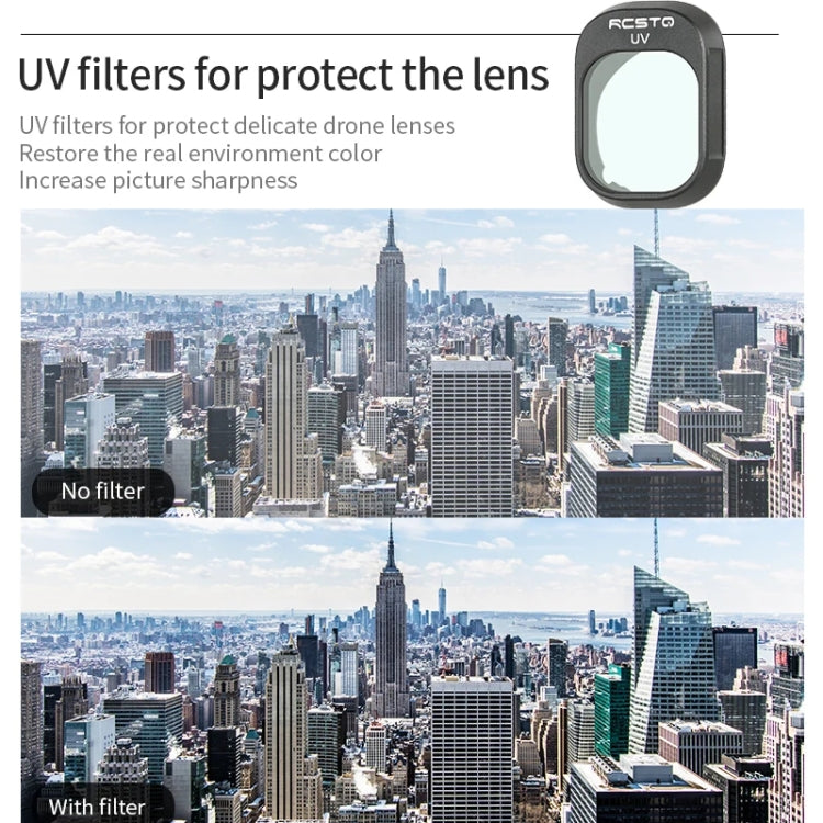 For DJI Mini 4 Pro RCSTQ Filter HD Protective Mirror Drone Accessories, Style: ND-PL8 - Mavic Lens Filter by RCSTQ | Online Shopping South Africa | PMC Jewellery | Buy Now Pay Later Mobicred