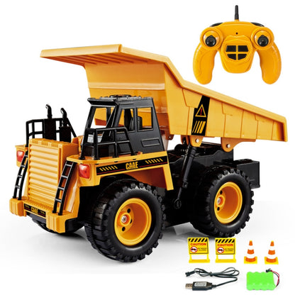 2.4G RC Dumper Truck Simulation Engineering Vehicle Model Children Electrical RC Truck Toy(Yellow) - RC Cars by PMC Jewellery | Online Shopping South Africa | PMC Jewellery | Buy Now Pay Later Mobicred