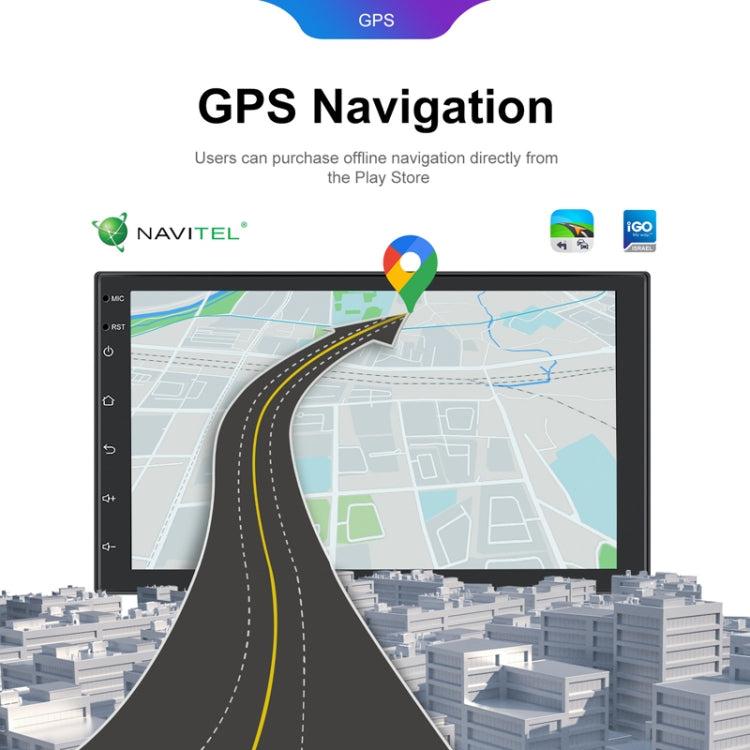 7inch Android 13.0 Dual Butt Universal Wireless Carplay Car Navigation Center Control All-In-One Monitor(Standard+AHD Camera) - Car MP3 & MP4 & MP5 by PMC TechLife | Online Shopping South Africa | PMC TechLife | Buy Now Pay Later Mobicred