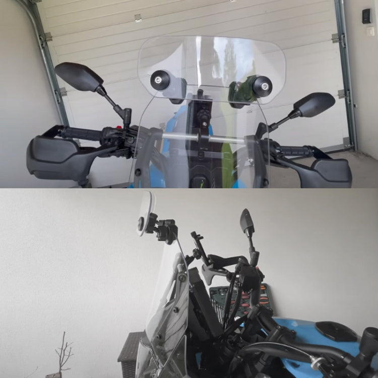 Motorcycle Modification Heightened Adjustable Windshield(Transparent) - Ornamental Parts by PMC Jewellery | Online Shopping South Africa | PMC Jewellery | Buy Now Pay Later Mobicred