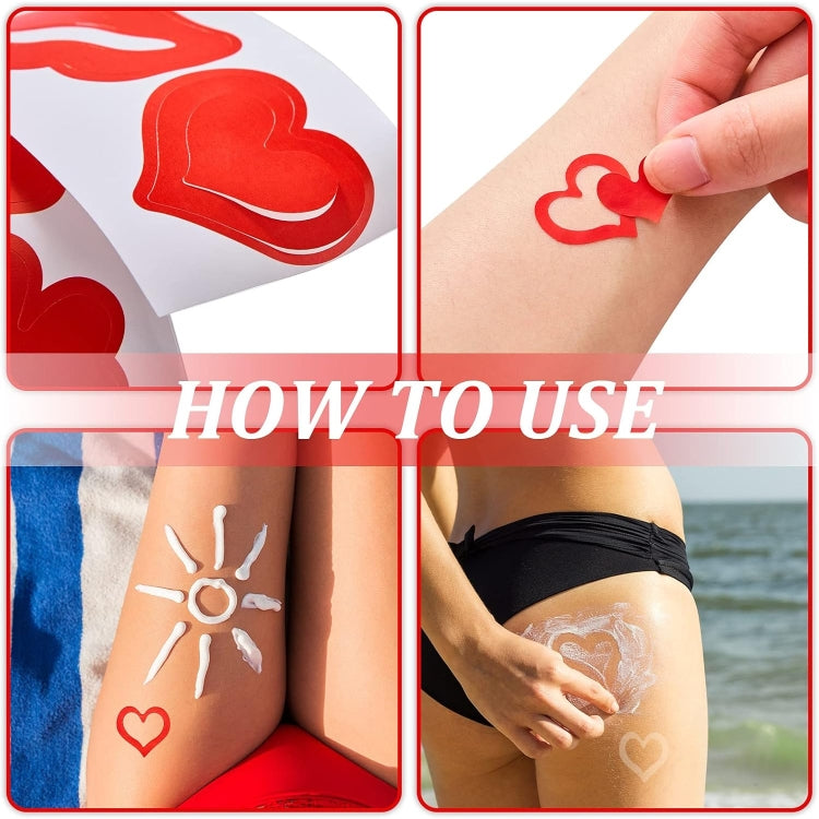 500pcs /Roll Red Lips Tanning Sunbathing Stickers Self Adhesive Body Stickers - free shipping - PMC TechLife - Order now!