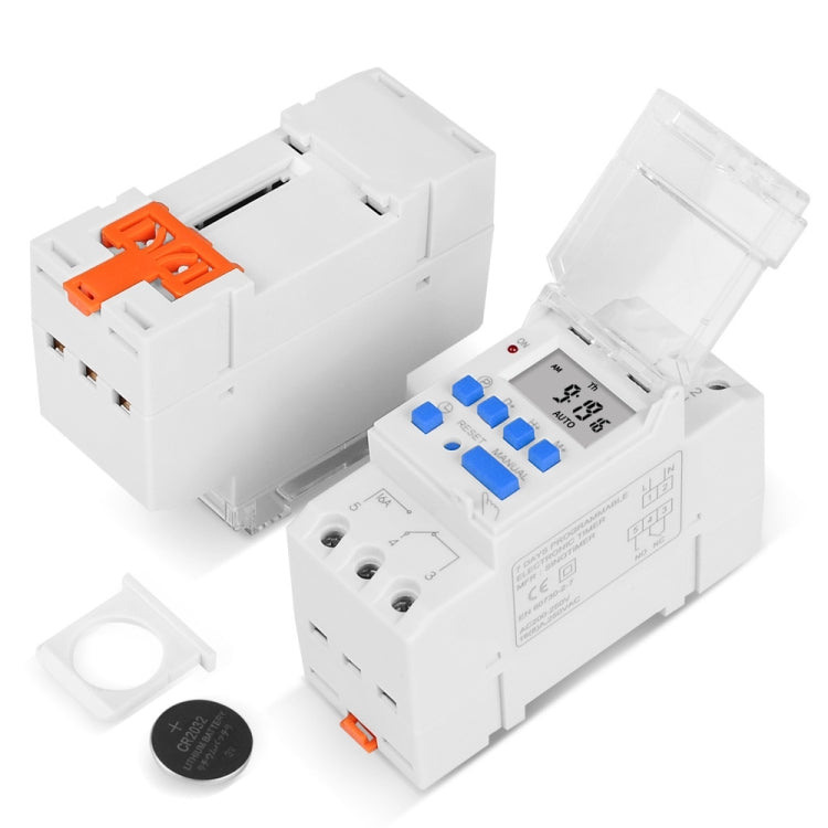 SINOTIMER TM919A-4 12V 16A Din Rail Mount Digital Timer Switch Microcomputer Weekly Programmable Time Relay Control - Switch by SINOTIMER | Online Shopping South Africa | PMC Jewellery | Buy Now Pay Later Mobicred