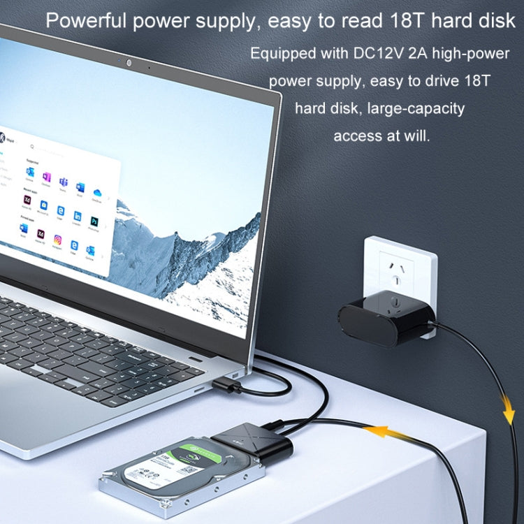 JINGHUA USB3.0 To SATA HDD Adapter Cable For 2.5/3.5 Inch External HDD SSD Hard Drive(30cm) - eSATA & SATA & IDE by JINGHUA | Online Shopping South Africa | PMC TechLife | Buy Now Pay Later Mobicred
