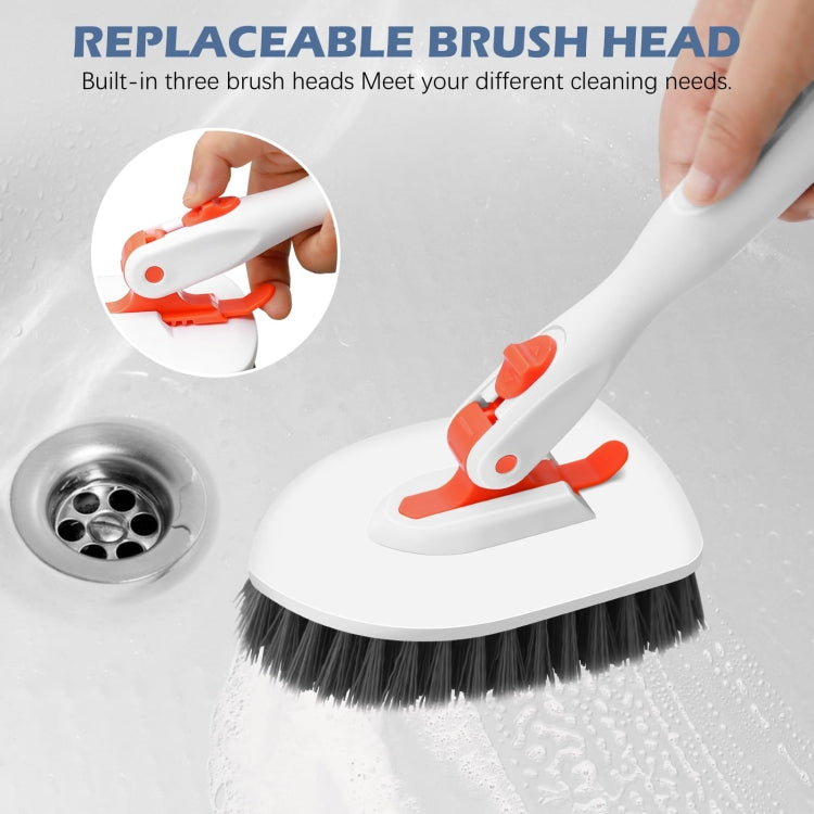 Shower Cleaning Brush With 52 Inch Adjustable Handle Tub Tile Scrubber Brush, Spec: Set 4 - free shipping - PMc TechLife - Order now!