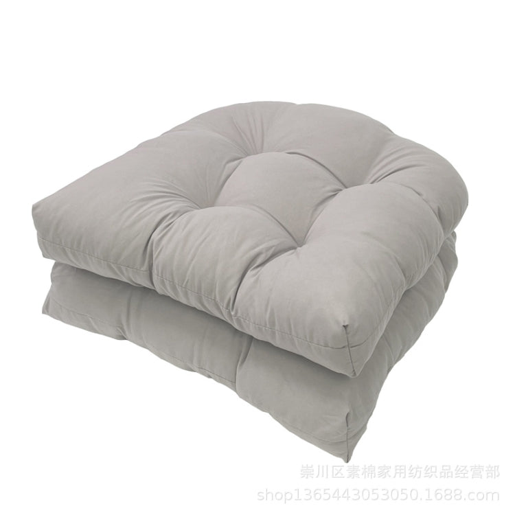 1pair 48 x 48cm Garden Patio Rattan Chair Waterproof Cushion Thick Soft Sofa Cushion(Light Grey) - Cushions & Pillows by PMc TechLife | Online Shopping South Africa | PMc TechLife | Buy Now Pay Later Mobicred