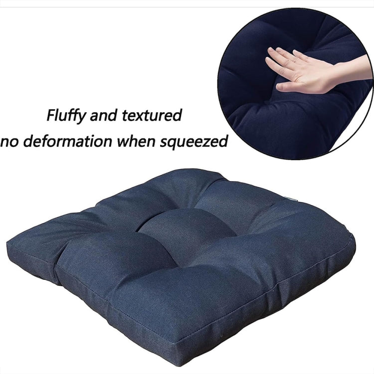 1pair 48 x 48cm Garden Patio Rattan Chair Waterproof Cushion Thick Soft Sofa Cushion(Dark Gray) - free shipping - PMc TechLife - Order now!