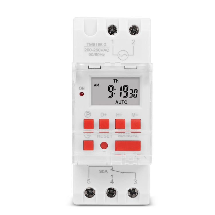 SINOTIMER TM919B-2 220V 30A Programmable Digital Timer Switch Automatic Cycle Timing Controller - Switch by SINOTIMER | Online Shopping South Africa | PMC Jewellery | Buy Now Pay Later Mobicred