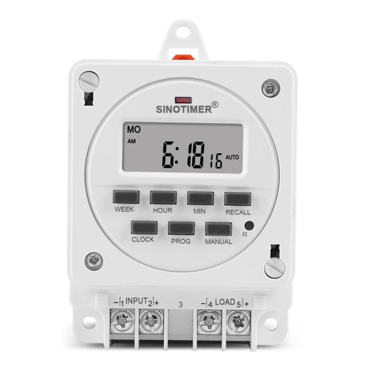 SINOTIMER TM618E -2 220V Smart Digital 7 Days Programmable Timer Switch 16A Controller With Mounting Base - Switch by SINOTIMER | Online Shopping South Africa | PMC Jewellery | Buy Now Pay Later Mobicred