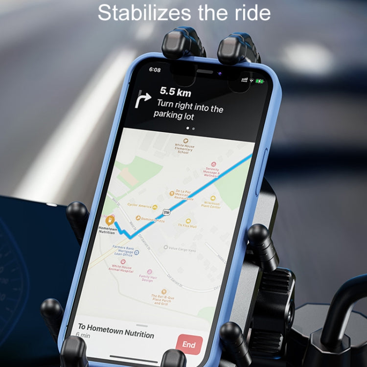 Kewig Motorcycle Octopus Holder Anti-Theft Motorcycle Cell Phone Mounts, Model: M26-C7 - free shipping - PMC TechLife - Order now!