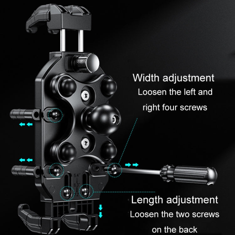 Kewig Motorcycle Octopus Holder Anti-Theft Motorcycle Cell Phone Mounts, Model: M26-C8 - free shipping - PMC TechLife - Order now!