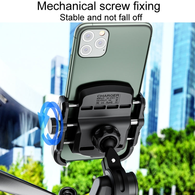 Kewig M8S Bicycle Aluminum Navigation Mount Outdoor Cycling Cell Phone Holder(Black) - free shipping - PMC TechLife - Order now!