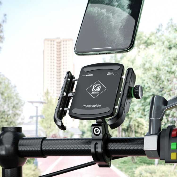 Kewig M8S Bicycle Aluminum Navigation Mount Outdoor Cycling Cell Phone Holder(Silver) - Holder by Kewig | Online Shopping South Africa | PMC TechLife | Buy Now Pay Later Mobicred