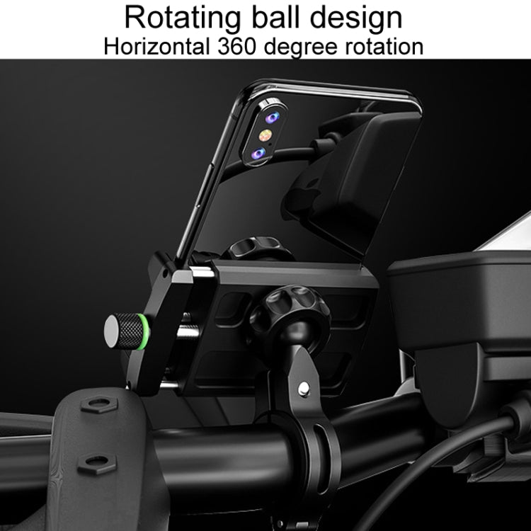 Kewig M7 Bicycle 4 Claws Aluminum Navigational Bracket Outdoor Cycling Cell Phone Holder(Black) - Holder by Kewig | Online Shopping South Africa | PMC TechLife | Buy Now Pay Later Mobicred