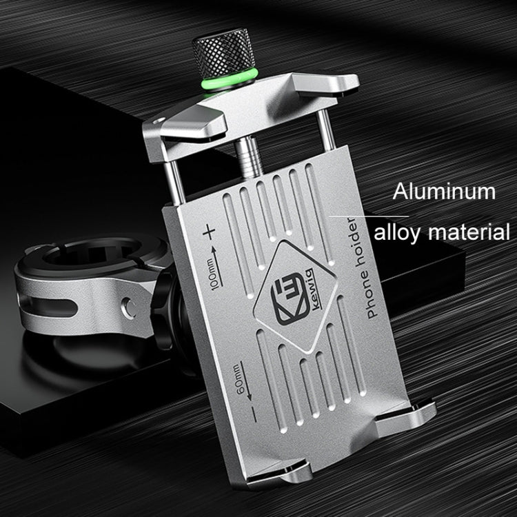 Kewig M7 Bicycle 4 Claws Aluminum Navigational Bracket Outdoor Cycling Cell Phone Holder(Black) - Holder by Kewig | Online Shopping South Africa | PMC TechLife | Buy Now Pay Later Mobicred