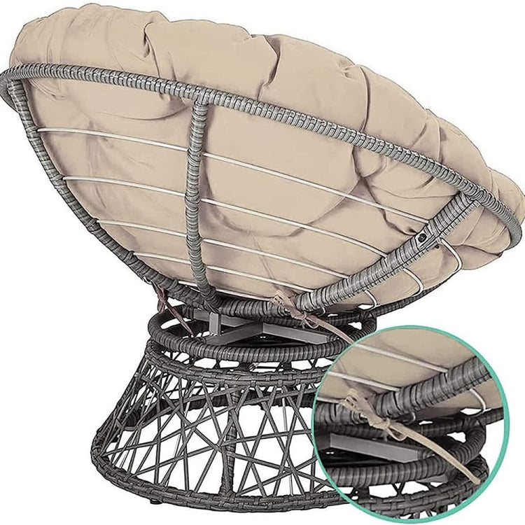 110x110cm Multifunctional Round Thickened Soft Hammock Cradle Cushion(Gray) - free shipping - PMc TechLife - Order now!