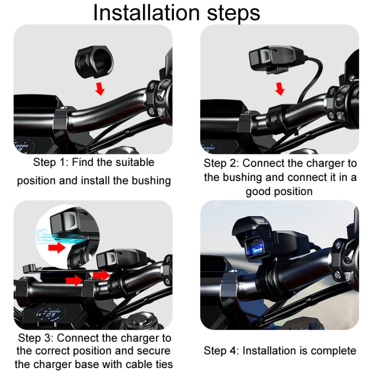 Kewig Motorcycle Phone Charger Outdoor Riding Fast Charging Waterproof USB Charging Stand, Model: B10-A - Battery Charger by Kewig | Online Shopping South Africa | PMC TechLife | Buy Now Pay Later Mobicred