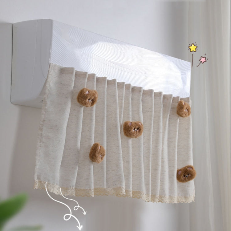 Air Conditioner Windshield Anti-Direct Blow Baby Windshield Curtain Dust Cover, Model: Brown Bear - free shipping - PMC TechLife - Order now!