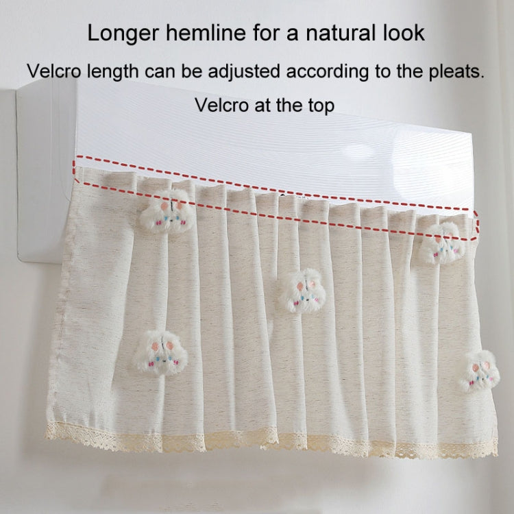 Air Conditioner Windshield Anti-Direct Blow Baby Windshield Curtain Dust Cover, Model: Vertical White Rabbit - free shipping - PMC TechLife - Order now!