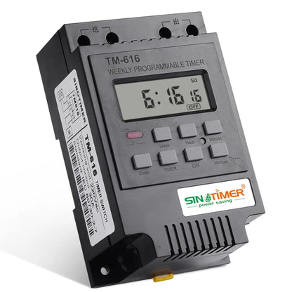 SINOTIMER TM616B-4 12V 30A Weekly Programmable Digital Timer Switch Relay Control - Switch by SINOTIMER | Online Shopping South Africa | PMC Jewellery | Buy Now Pay Later Mobicred