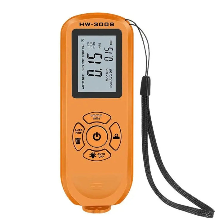HW-300S High Precision Coating Thickness Gauge Anti-skid Paint Film Gauge(Orange Horizontal Screen) - Coating Thickness Gauge by PMC TechLife | Online Shopping South Africa | PMC TechLife | Buy Now Pay Later Mobicred