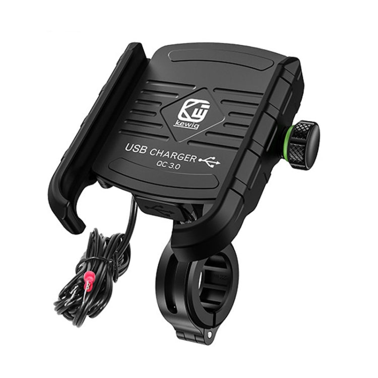 Kewig M8 Motorcycle Navigation Phone Holder Outdoor Riding Charging Bracket(Black) - free shipping - PMC TechLife - Order now!