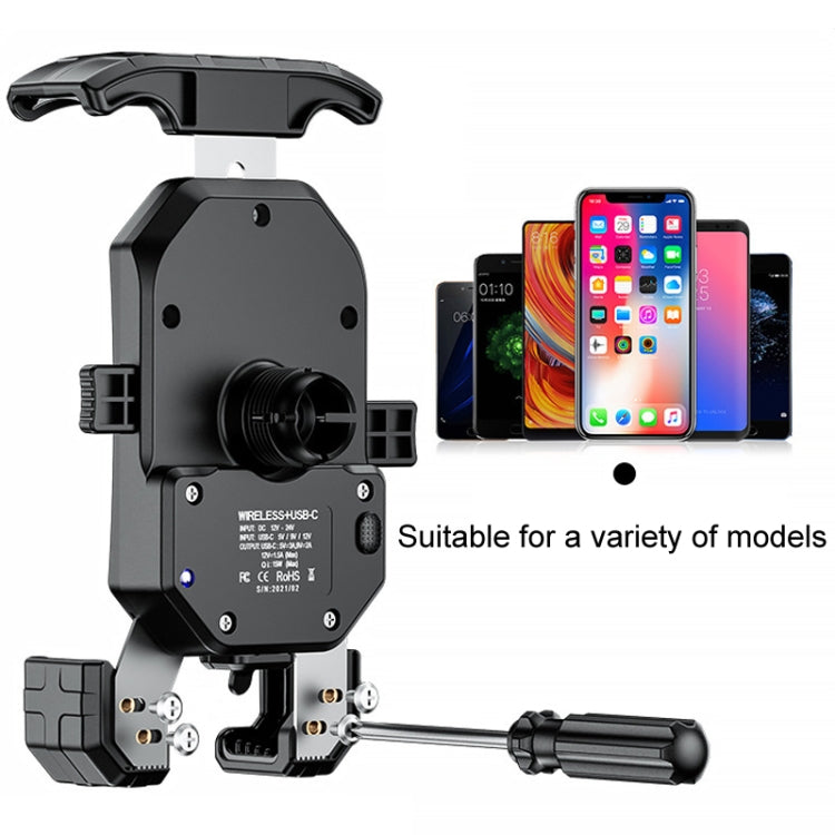 Kewig Motorcycle Heightened Navigation Bracket Outdoor Riding Anti-Theft Cell Phone Holder, Model: M14-C3 - Holder by Kewig | Online Shopping South Africa | PMC Jewellery | Buy Now Pay Later Mobicred