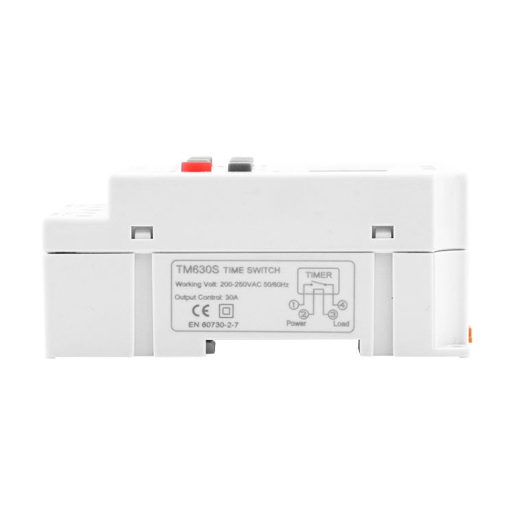 SINOTIMER TM630S-2 220V 30A Timer Switch 1 Second Interval Weekly Programmable Time Relay - Switch by SINOTIMER | Online Shopping South Africa | PMC Jewellery | Buy Now Pay Later Mobicred