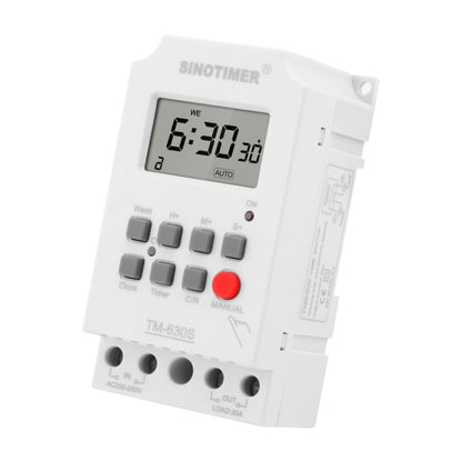 SINOTIMER TM630S-K 85-265V AC 30A Timer Switch 1 Second Interval Weekly Programmable Time Relay - Switch by SINOTIMER | Online Shopping South Africa | PMC Jewellery | Buy Now Pay Later Mobicred