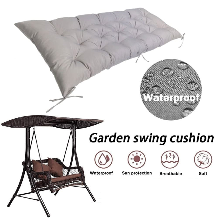 100x50x8cm Outdoor Bench Waterproof Sunscreen Thickened Soft Cushion(Deep Coffee) - Cushions & Pillows by PMc TechLife | Online Shopping South Africa | PMc TechLife | Buy Now Pay Later Mobicred