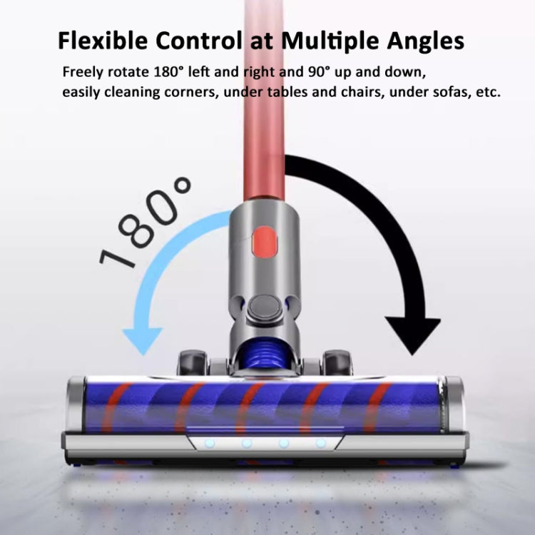 For Dyson V7 V8 V10 V11 V15 V8 Slim Vacuum Cleaner Soft Velvet Floor Brush Head with LED Lighting Independent Motor - For Dyson Accessories by PMC TechLife | Online Shopping South Africa | PMC TechLife | Buy Now Pay Later Mobicred