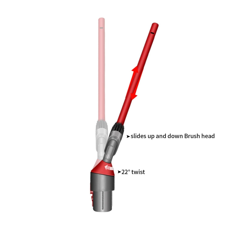 For Dyson V7 V8 V10 V11 V12 V15 Vacuum Cleaner Ultra-narrow Crevice Brush Tool - For Dyson Accessories by PMC TechLife | Online Shopping South Africa | PMC TechLife | Buy Now Pay Later Mobicred