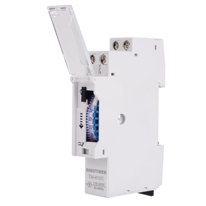 SINOTIMER  TM610C 110-250V 16A Quartz Mechanical Timer 24 Hours Programmable Din Rail Relay - Switch by SINOTIMER | Online Shopping South Africa | PMC Jewellery | Buy Now Pay Later Mobicred