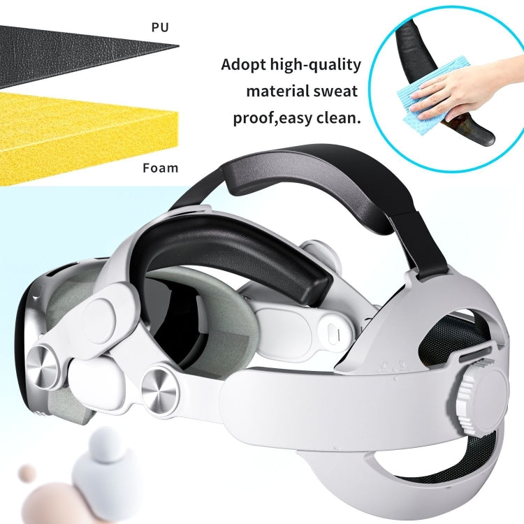 For Apple Vision Pro VR Headset Replaceable Elite Strap Comfort Adjustable Headband - VR Accessories by PMC Jewellery | Online Shopping South Africa | PMC Jewellery | Buy Now Pay Later Mobicred