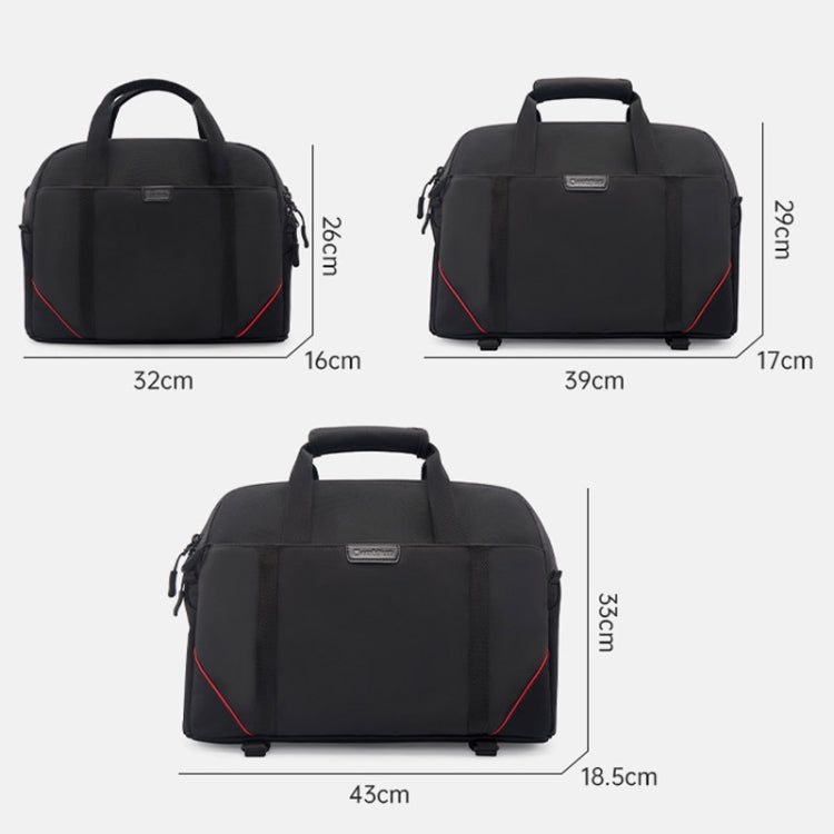Cwatcun D109 Portable Casual Waterproof Multi-Function Camera Storage Photography Bag, Color: Small Black - free shipping - PMC TechLife - Order now!