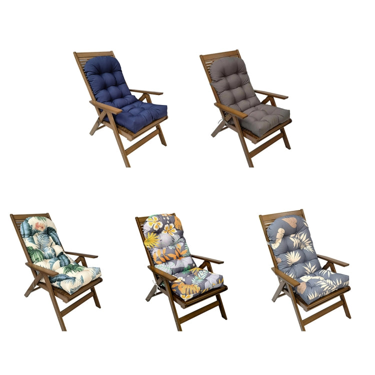 110x50cm Dome Waterproof Sun-proof Garden Folding High Back Chair Cushions, Color: Dark Gray - Cushions & Pillows by PMc TechLife | Online Shopping South Africa | PMc TechLife | Buy Now Pay Later Mobicred