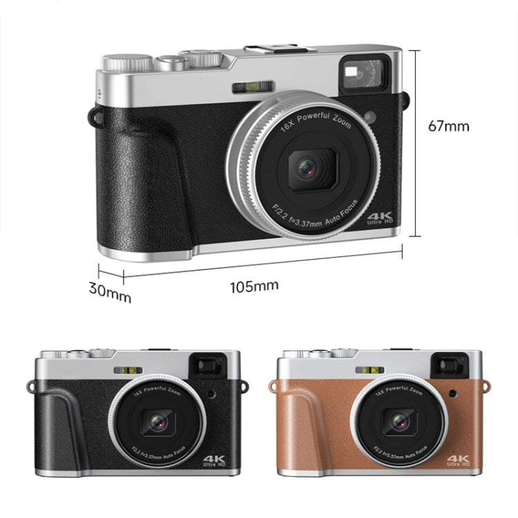 DC202L 2.8-Inch 4K HD 16X Zoom Photography Digital Camera Home SLR Camera, Color: Black US Plug - Children Cameras by PMC TechLife | Online Shopping South Africa | PMC TechLife | Buy Now Pay Later Mobicred